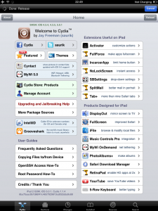 Cydia on my iPad! Cydia on my iPad!